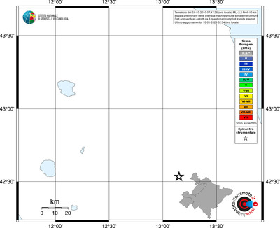 Mappa EMS - territori comuni