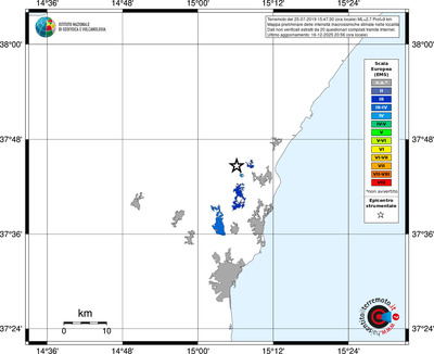 Mappa EMS - territori località