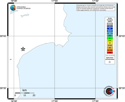 Mappa EMS - territori località