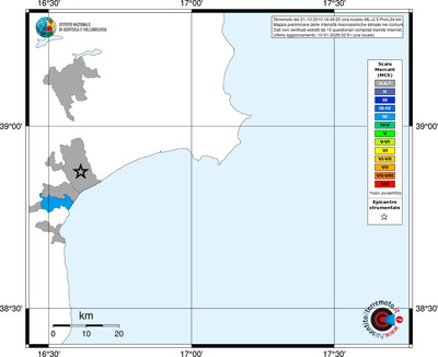 Mappa MCS - territori comuni