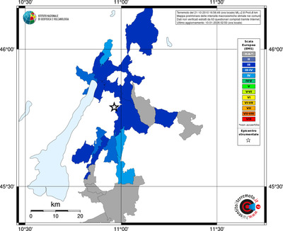 Mappa EMS - territori comuni