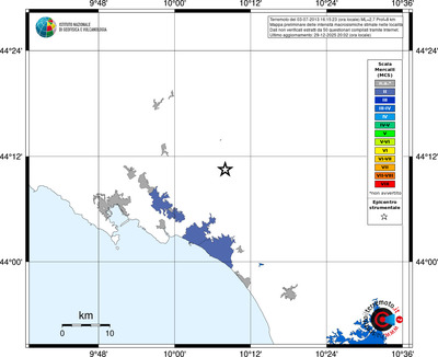 Mappa MCS - territori località