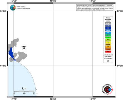 Mappa EMS - territori comuni
