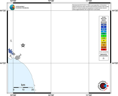 Mappa MCS - territori località