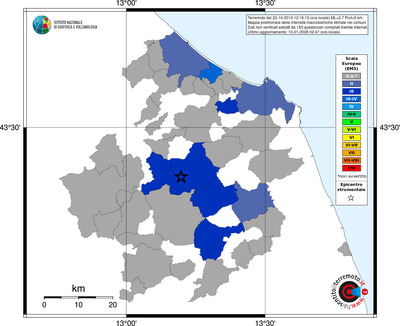 Mappa EMS - territori comuni