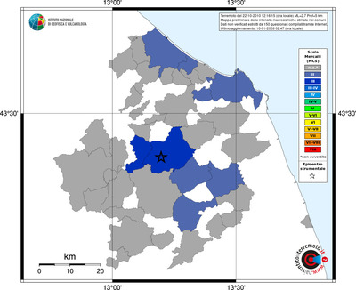 Mappa MCS - territori comuni