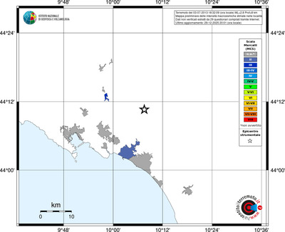 Mappa MCS - territori località