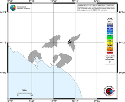 Mappa MCS - territori comuni