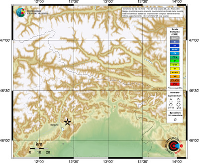 Mappa EMS - località