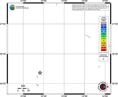 Mappa EMS - territori località