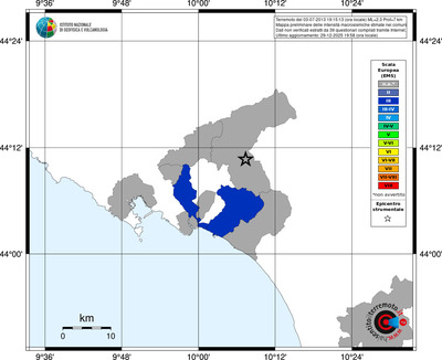 Mappa EMS - territori comuni