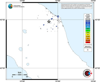 Mappa EMS - territori località