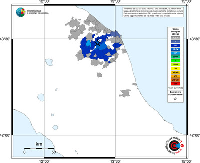 Mappa EMS - territori comuni