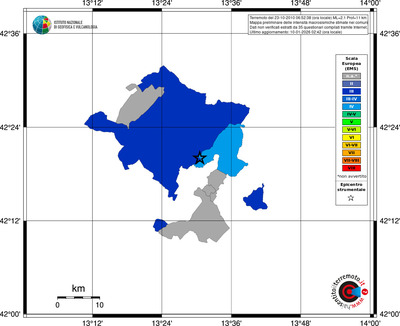 Mappa EMS - territori comuni