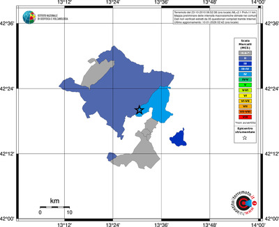 Mappa MCS - territori comuni