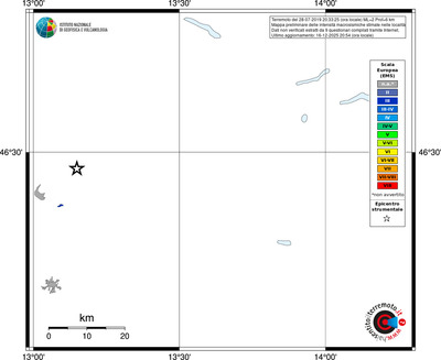 Mappa EMS - territori località