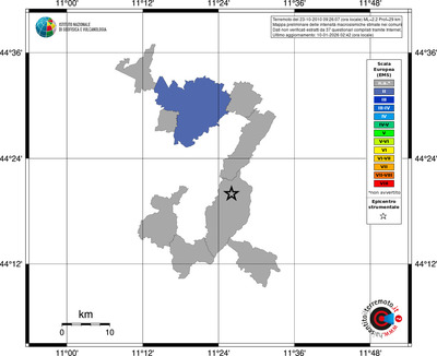 Mappa EMS - territori comuni