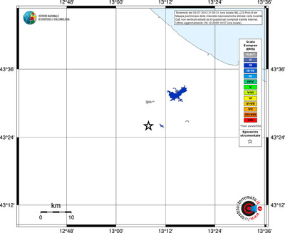 Mappa EMS - territori località