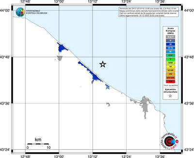 Mappa EMS - territori località