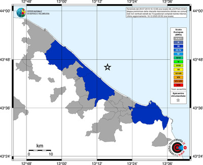Mappa EMS - territori comuni