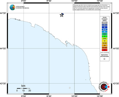 Mappa EMS - territori località