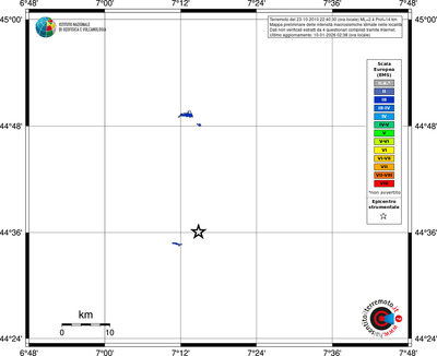 Mappa EMS - territori località