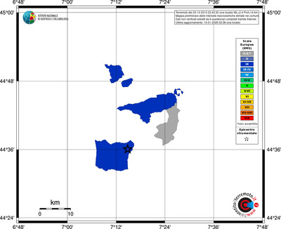 Mappa EMS - territori comuni