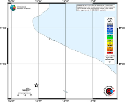 Mappa EMS - territori località