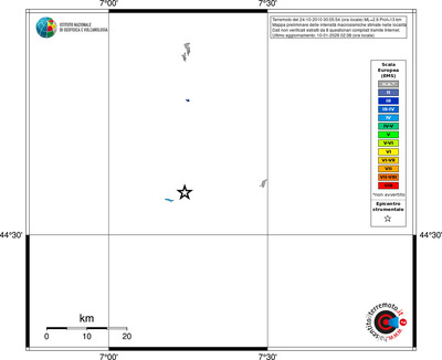 Mappa EMS - territori località