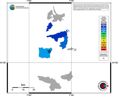 Mappa EMS - territori comuni