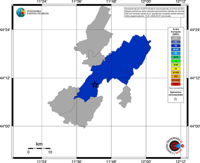 Mappa EMS - territori comuni