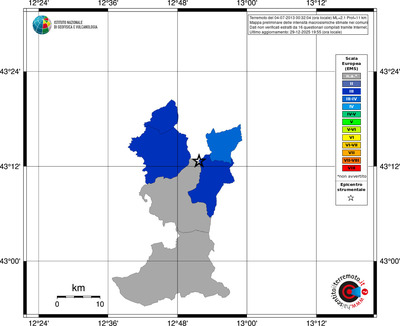 Mappa EMS - territori comuni