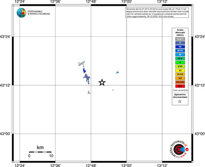 Mappa MCS - territori località