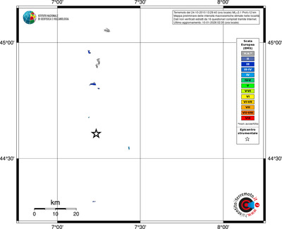 Mappa EMS - territori località