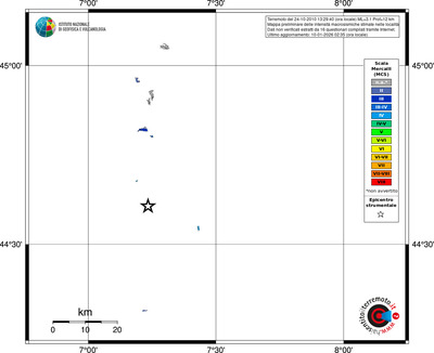 Mappa MCS - territori località