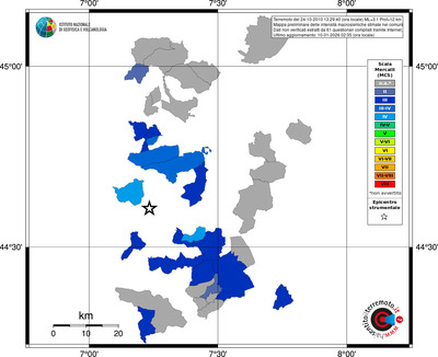 Mappa MCS - territori comuni
