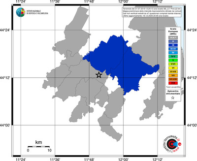Mappa EMS - territori comuni