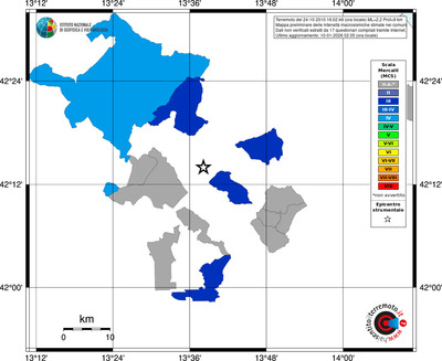 Mappa MCS - territori comuni