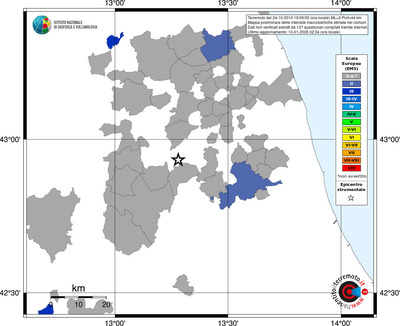 Mappa EMS - territori comuni