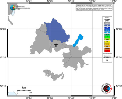 Mappa MCS - territori comuni