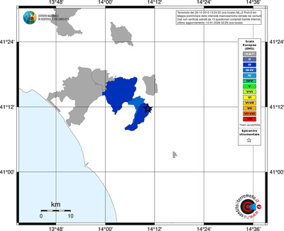 Mappa EMS - territori comuni