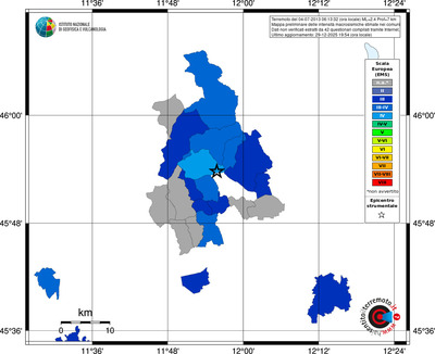 Mappa EMS - territori comuni