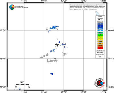 Mappa MCS - territori località