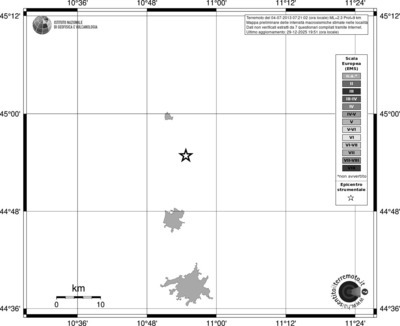Mappa EMS - territori località