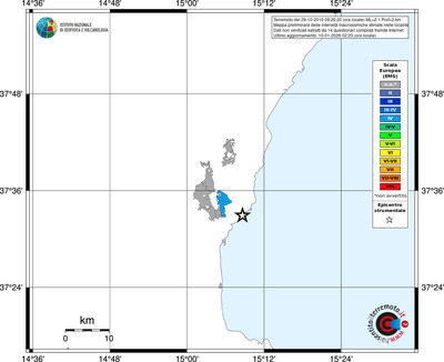Mappa EMS - territori località