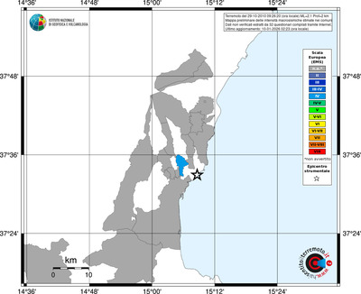 Mappa EMS - territori comuni