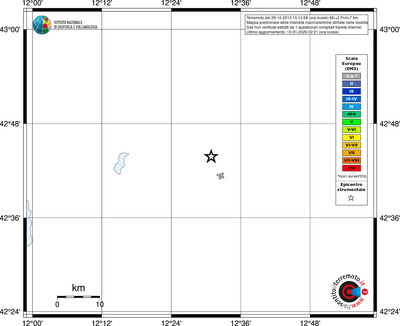Mappa EMS - territori località
