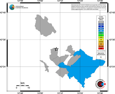 Mappa MCS - territori comuni