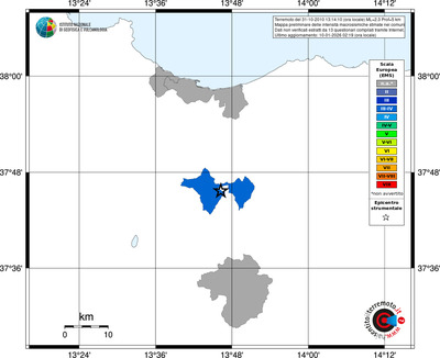 Mappa EMS - territori comuni