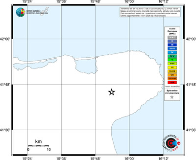 Mappa EMS - territori località